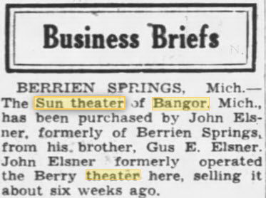 Sun Theater - Nov 27 1949 Article